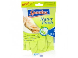 Spontex Резиновые перчатки Natur fresh размер L